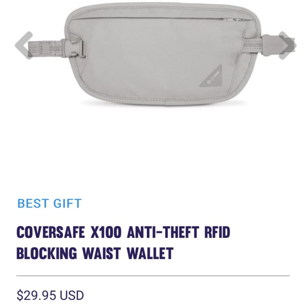 NWOT theft proof fanny pack